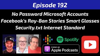 No Password Microsoft Accounts, Facebook Smart Glasses, Security.txt Internet Standard screenshot 5