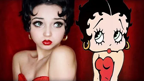 Betty Boop Makeup Transformation Tutorial