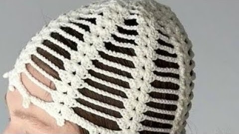 How To Crochet EASY & SIMPL MESH  Hat  * mesh hat for spring