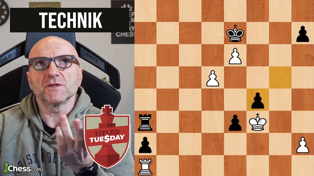 TBG hofft, aber Großmeister zeigt starke Technik im Turmendspiel!