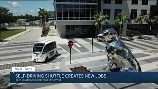 Self-driving shuttle creates new jobs