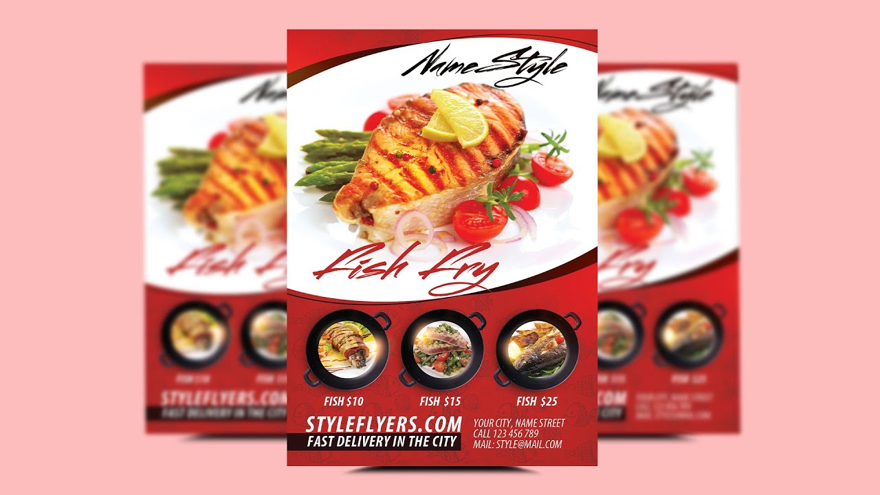 How To Design Food Flyer |in corel draw x7 tutorial|