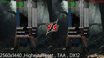 RTX 2080 Ti Stock VS Overclocked Performance 2560x1440 |i9 9900K 5.1GHz