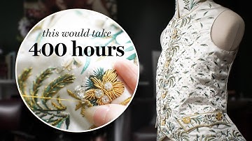 18th century embroidery is NO JOKE. (Trust me, we tried it.)