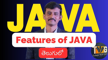 Features in java | Java Tutorial in Telugu  Part - 2 | Telugu Web Guru