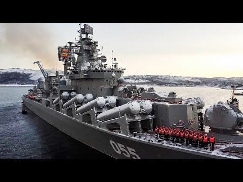 Выход кораблей СФ в море для проведения учения в составе группировки разнородных сил