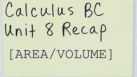 Calculus BC Unit 8 Recap