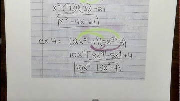 Multiplying Binomials Notes Video