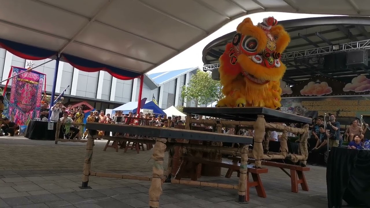 柔佛州传统南狮工开赛（柔华武术龙狮体育会）