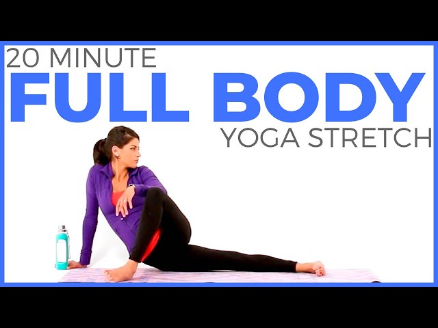 20 minute Full Body Yoga Stretch for FLEXIBILITY u0026 SORE MUSCLES class=