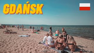 GDAŃSK BRZEŹNO BEACH WALK, POLAND 2023 4K