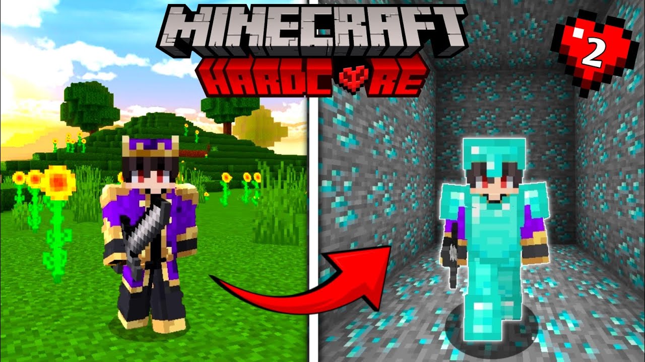 CAN I FIND DIAMONDS IN MY HARDCORE SERIES || MINECRAFT GAMEPLAY #2 ...