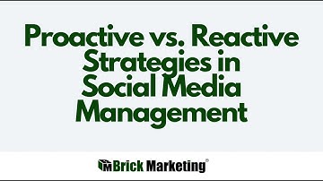 Proactive vs. Reactive Strategies in Social Media Management