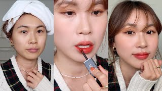 [3분메이크업] 웜톤 착붙 옐로골드~오렌지 메이크업💛🧡🎅🏻🎄