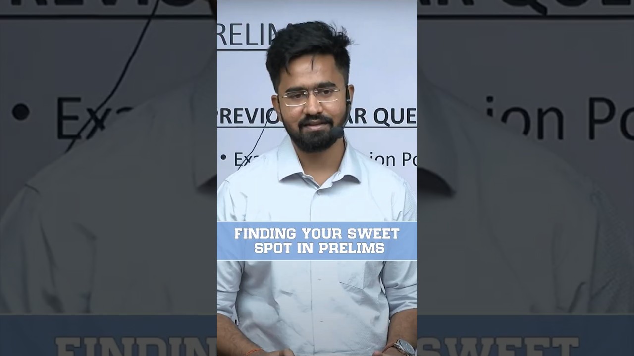 FINDING YOUR SWEET SPOT IN PRELIMS