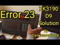 XK3190 D9 Indicator Error 23 Solution | Fixing Error 23 on Weighing Scale Display"