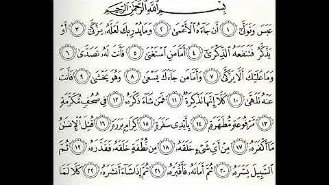 سورة عبس القارئ خالد المهنا