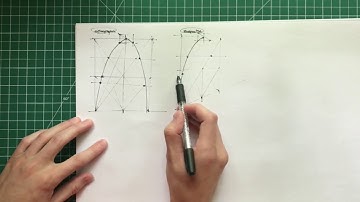 Drawing mirrored curves in 2D and 3D