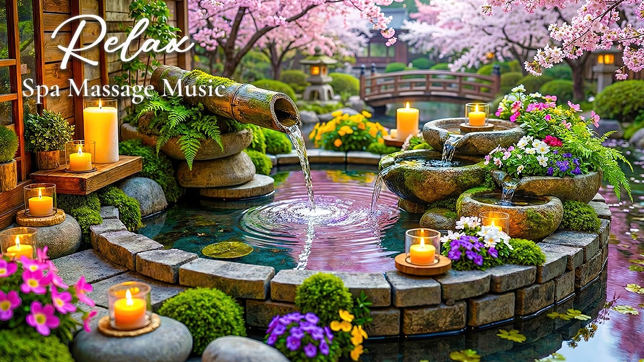 Relaxing Sleep Music + Bamboo Water 🌿 Deep Healing to Release Stress, Worry & Emotional Fatigue