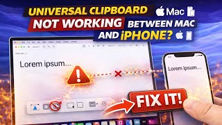 Universal Clipboard NOT working between Mac and iPhone : Fix