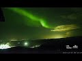 Iceland live  when the sky begins to dance auroras over grindavik