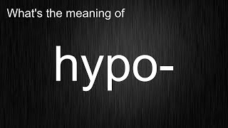 Famous Demystifying "hypo-" - Master English Pronunciation and Usage Net Worth