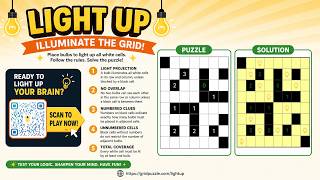 Solving an EVIL Light Up (Akari) Puzzle in 54 Seconds! 💡 [Pure Solve] screenshot 5