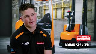 Meet Bohan our 2021 TMHA Forklift Apprentice