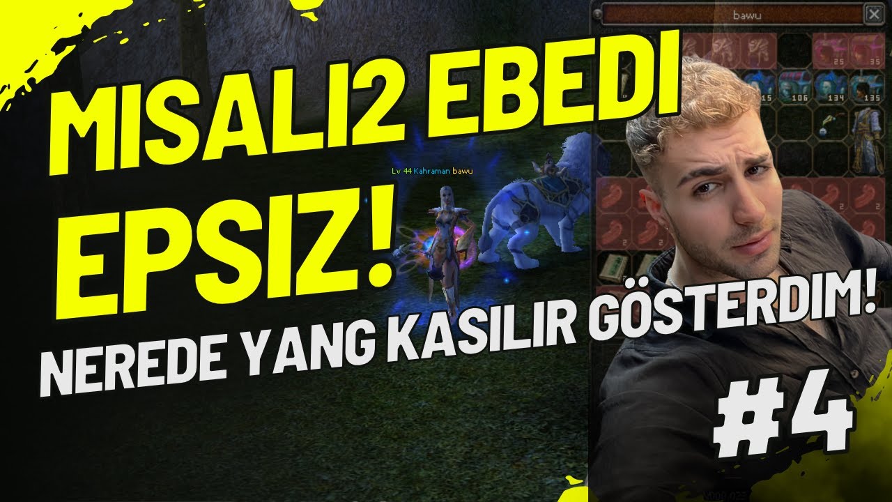 Metin2[TR🤫] Misali2 Ebedi 0 Epsiz yardımsız ! -Bölüm #4 HAVADAN YANG BÖYLE KAZANILIR .D