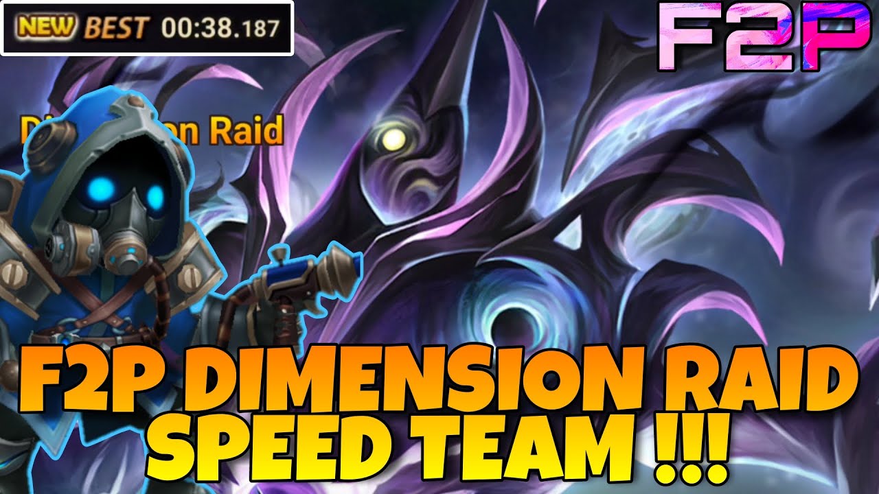 NEW F2P DIMENSION RAID SPEED TEAM !!! SACREON SUMMONERS WAR - YouTube