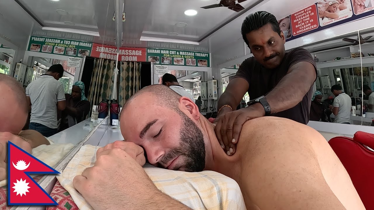 Things get WEIRD at this Nepalese barber shop 😳🇳🇵