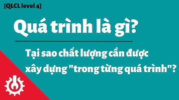 Quá trình là gì? Tại sao cần xây dựng chất lượng trong từng quá trình? | QC KENTEI level 4