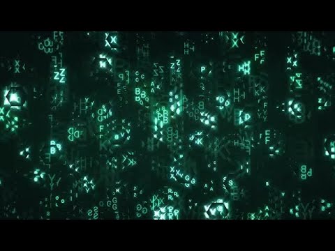 Hex Letters Background Stock Motion Graphics
