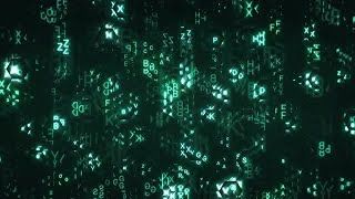 Hex Letters Background Stock Motion Graphics