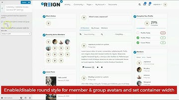 How to Set General BP Settings - Reign BuddyPress Theme - WordPress Community Theme