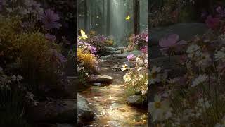 Forest Stream Sounds & Butterflies 🌿 | Nature Sounds, Birds Singing, Relaxing | Fable and Forge