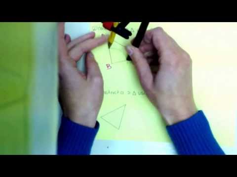 Construct congruent triangles using SAS