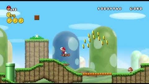 NSMBW Custom Level: Piranha Plant Pond