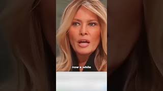 Melania trump is talking about trump and his policy of  closed border! #melania #trump #shorts