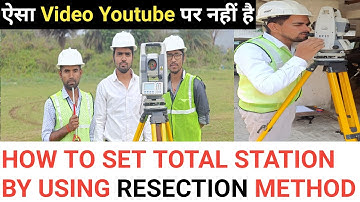 Resection With Total Station | Resection in Total Station| Resection Total Station Sokia |Resection