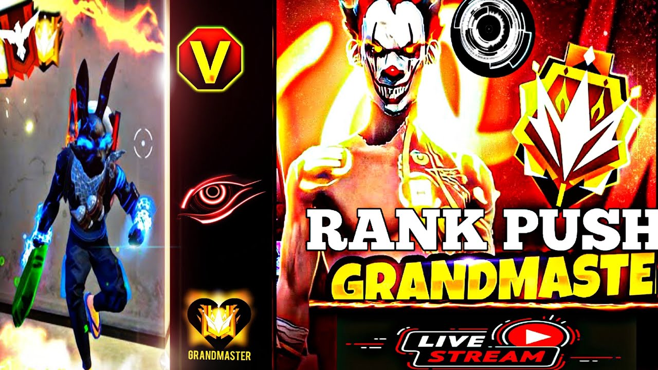 Free Fire Live with GrandMaster rank push Is HERE! FF LIVE Free Fire ...