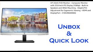 HP 24" inch 1080p Monitor for PC or APPLE Mac : HDMI Tilt/Adjust etc