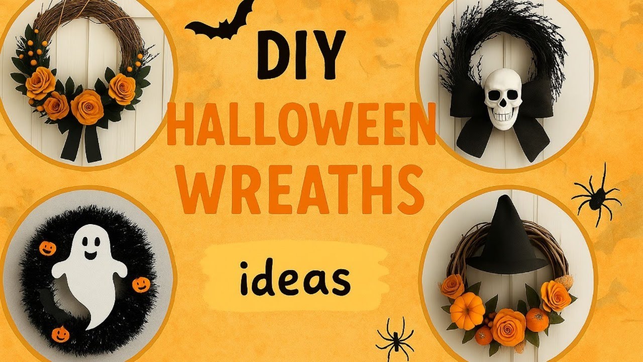 100+ DIY Halloween Wreaths for Front Door | Spooky & Stylish Ideas 2026 ...