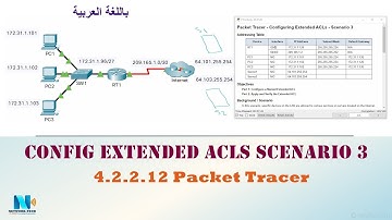4.2.2.12 Packet Tracer - Configuring Extended ACLs Scenario 3 (عربي)