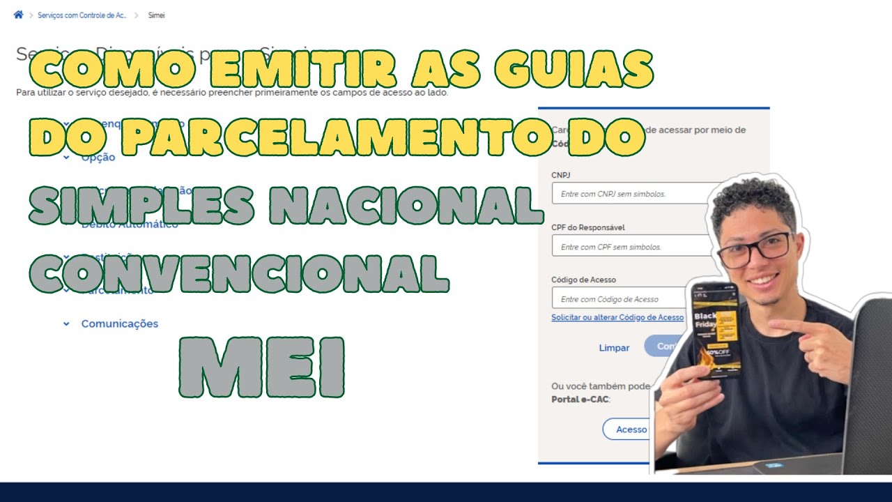 COMO EMITIR AS GUIAS DO PARCELAMENTO SIMPLES NACIONAL SIMEI