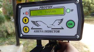 TEST PROTON ELIC LZR ASSUVA LONG RANGE GOLD METAL DETECTOR DEDEKTOR