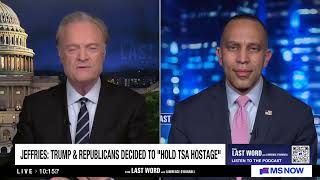 Moderator Jeffries in der Sendung „The Last Word“ von MS Now mit Lawrence O'Donnell