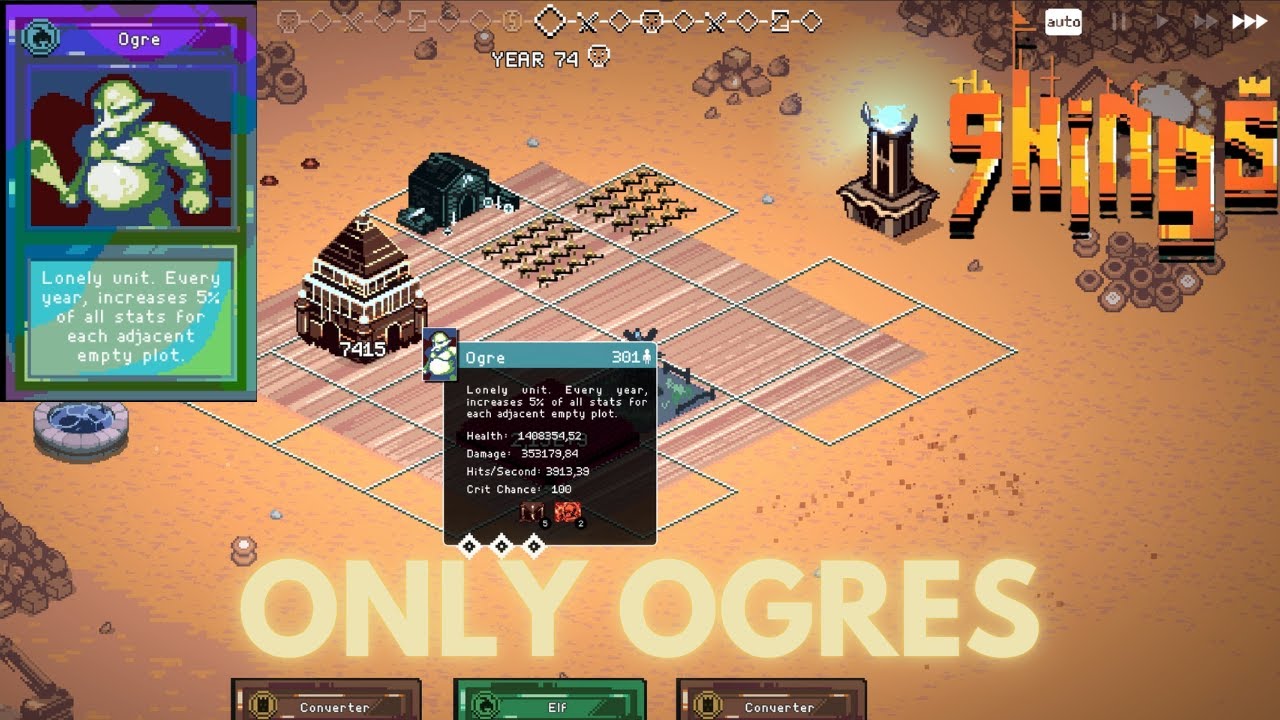 Only OGRES! King of Progress on KING Difficulty | 9Kings No Commentary Gameplay