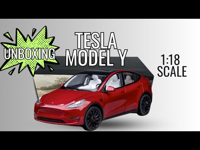 Tesla Model Y 1:18 Unboxing | Vernon's Closet - YouTube
