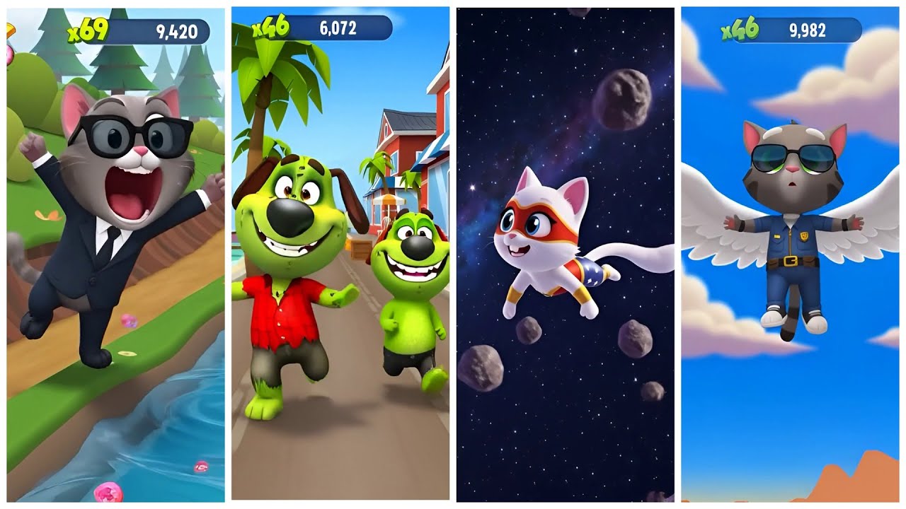 Funny Fails Talking Tom Gold Run